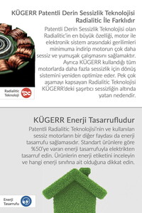  KÜGERR A100 60 CM INOX SÜRGÜLÜ SESSİZ ASPİRATÖR