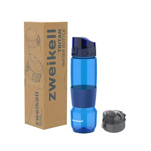  Zweikell Pivot Switch Royal Blue Bpa Içermez 650 ml Tritan Kırılmaz Suluk-su Matarası - Yedek Kapak Hediyeli